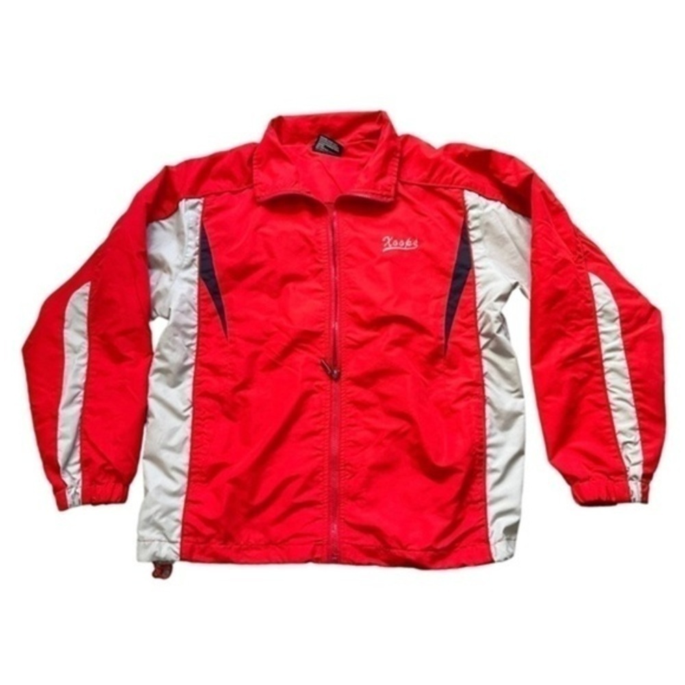 Hoops Women Medium track/windbreaker/activewear jacket pockets zip red/gray